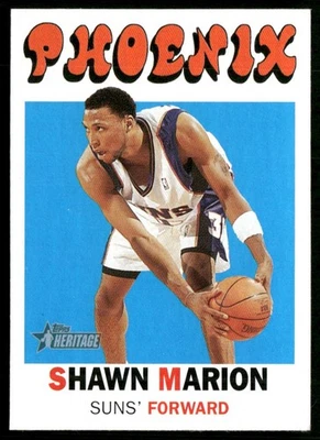 2000-01 Topps Heritage Shawn Marion Phoenix Suns - Image 1 of 2