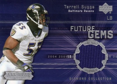 Terrell Suggs Baltimore Ravens 2004 UD Diamond Collection Future Gems Jersey - Image 1 of 2