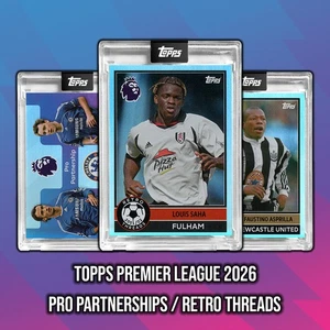 TOPPS PREMIER LEAGUE 2026 PICK YOUR CARD - PRO PARTNERSHIPS / RETRO THREADS - Picture 1 of 41