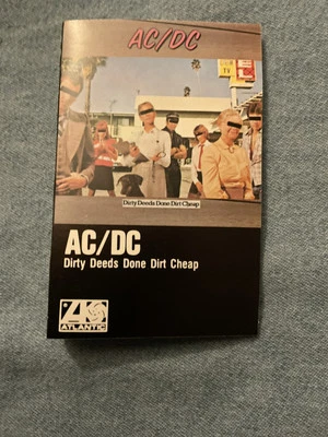 AC/DC- Dirty Deeds Done Dirt Cheap Cassette Tape - Image 1 of 4