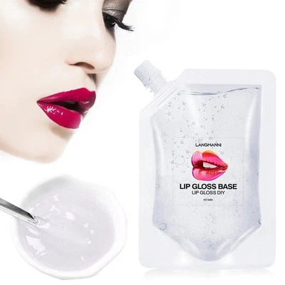 Hágalo usted mismo Brillo Labial Transparente Aceite Base Antiadherente Hidratante Lápiz Labial Material Gel 200ML Foto 1 de 4