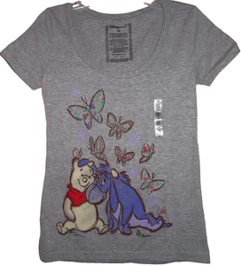 Disney Store Winnie Pooh Eeyore Camiseta Damas Gris Talla X-Pequeña XS Nueva - Imagen 1 de 3