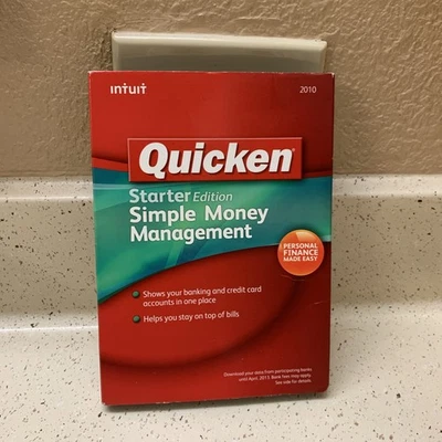 Intuit Quicken 2010 Starter Edition Software CD For Window XP / Vista 7 - Image 1 of 4
