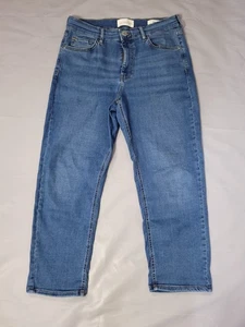 Per Una Jeans Size 14 S Straight Mid Rise Soft Comfort Stretch - Picture 1 of 6