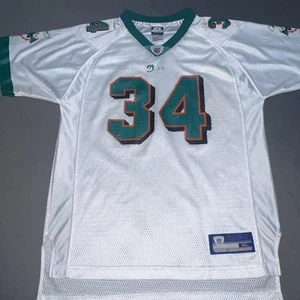 Reebok Miami Dolphins Jersey Youth XL White 34 Ricky Williams -4296 - Picture 1 of 17