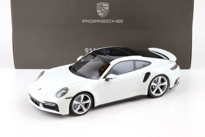 1:18 Minichamps Porsche 911 (992) Turbo S Coupe Bianco WAP DEALER - Immagine 1 di 4
