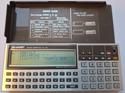 SHARP PC-1360 Display defekt - Bild 1 von 4