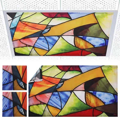 TORIXQI Magnetic Fluorescent Light Covers - 2 Pcs Ceiling Lights Decor for Classrooms