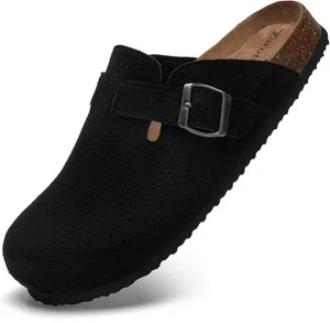 Torotto Womens Mens Clogs Cork Footbed Suede Slippers Arch Support Potato...  - Picture 1 of 68