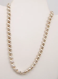 COLLAR PLATA ESTERLINA SAN MARCO 17” ITALIA DE COLECCIÓN - Imagen 1 de 5