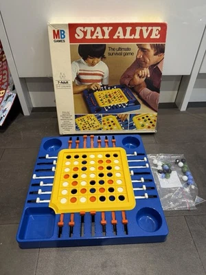 MB Games Vintage Stay Alive Board Game 1975 FULLY COMPLETE - Image 1 of 4
