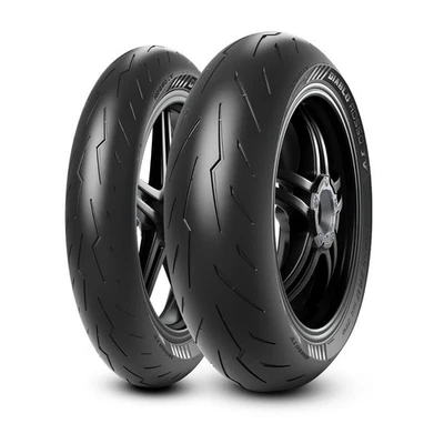 190/55 ZR17 75W Pneu Été PIRELLI Diablo Rosso IV Corsa Moto - Photo 1/4