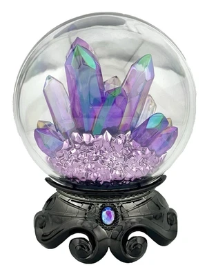 NEW Bath and Body Works purple CRYSTAL BALL NIGHTLIGHT Wallflower plug lights up - Image 1 of 4