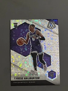 2020-21 Panini Mosaic TYRESE HALIBURTON Fast Break Rookie SILVER VARIATION SP - Picture 1 of 3