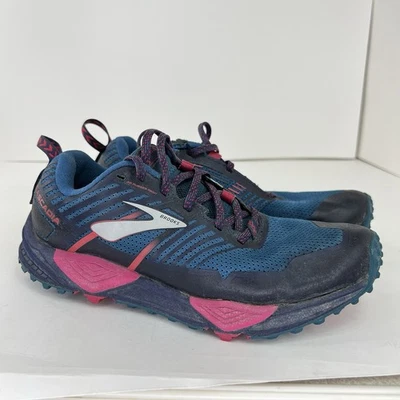 Brooks Cascadia 13 Running Shoe Blue Pink  1202741B449 Women's Size 7.5 - Image 1 of 4