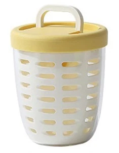 Double-Layer Drain Cup Food Storage Container Set Leak Proof Salad Box Portable - Picture 1 of 2