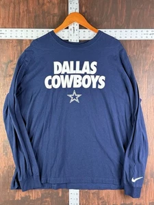Nike Dallas Cowboys On Field Long Sleeve T Shirt Men’s Size 2XL Dark Blue EUC - Picture 1 of 6