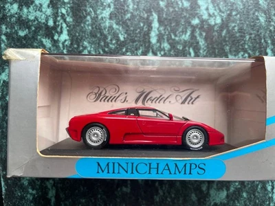 1:43 MINICHAMPS Bugatti EB110 Red VINTAGE RARE - Image 1 of 4