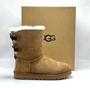 ⚡️UGG Women Classic Bailey Bow II Boot Chestnut Brown (1016225 CHE) Size 6 - Picture 1 of 2