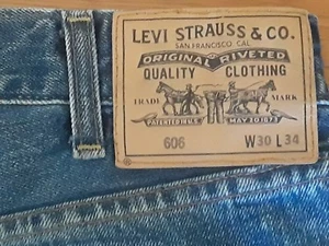 LEVI LVC 606 VINTAGE 1969 BIG E SELVEDGE SKINNY JEANS 30 x 34 32 x 33.5 - Picture 1 of 5