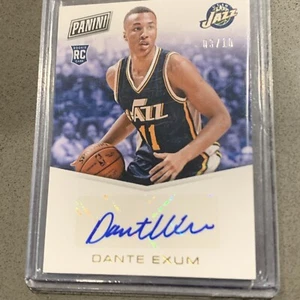 2014-15 Panini National Treasures repuesto/10 Dante Exum #DE novato automático radiocontrol - Imagen 1 de 4