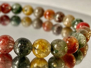 8,2" ""Unverwechselbar/AAA"" ~ Regenbogen Chlorit Lodolith Garten Quarz Armband K1379 - Bild 1 von 8