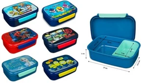 Kids Character Sandwich Lunch Box Food Fruit Snacks Children Back to School - Picture 1 of 13