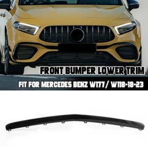 1778854202 Front Bumper Lower Molding Trim For Mercedes Benz W177 A180 200 Black - Picture 1 of 11