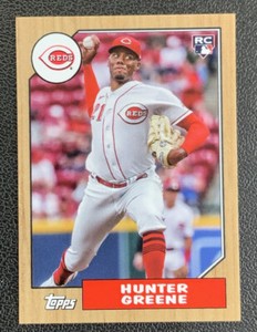 2022 Topps Mini #78B-48 Hunter Greene Reds Rookie RC