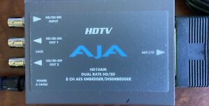 AJA HD10AM 8 Ch. AES Embedder/Disembedder .Few Hrs Used.