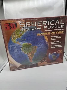 World Globe - 3D Spherical Jigsaw Puzzle - New & Sealed -Rare - Free P & P - Picture 1 of 6