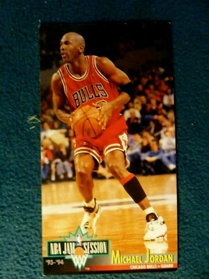 1993-94 JAM SESSION FLEER BIG CARD OF MICHAEL JORDAN  (EXTREMELY RARE) - Image 1 of 2