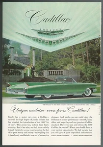 1960 CADILLAC advertisement, De Ville Coupe convertible, Jeweled crest Emeralds - Bild 1 von 3