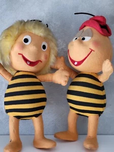 Maya And Willy Vintage Plush Toys 70s - Picture 1 of 12