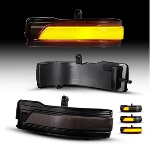 Pair Left+Right Smoked Dynamic Sequential LED Rear View Side Mirror Marker Turn - Bild 1 von 4