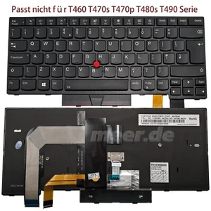 Neu UK Laptop Tastatur für Lenovo Thinkpad T470 T480 A475 A485 mit Beleuchtung - Bild 1 von 10