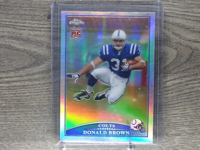2009 Topps Chrome Refractors #TC150 Donald Brown RC - Image 1 of 2