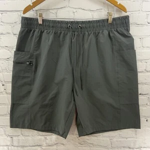 Trajectory Shorts Mens Sz XL Gray Stretch Waist Drawstring - Picture 1 of 9