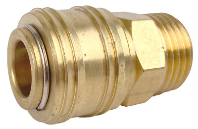 Druckluft Schlauchkupplung 1/2" AG / Schnellkupplung Fitting - Messing WELDINGER