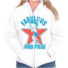 Betty Boop Cartoon Fabulous and Free Zip Hoodie Sweatshirt Women Only $34.99 on eBay