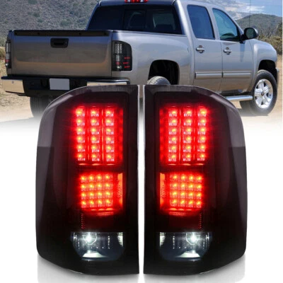 Luces traseras LED para Chevy Silverado 1500 2500 3500 2007-2014 lámparas de lente de humo Foto 1 de 4