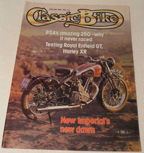 Classic Bike Apr/May 1980 New Imperial 36,BSA MC1,Sanglas, Harley-Davidson XR750 - Picture 1 of 3