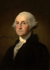 Autógrafo George Washington Primer Presidente y Padre Fundador de Estados Unidos Democracia - Imagen 1 de 1