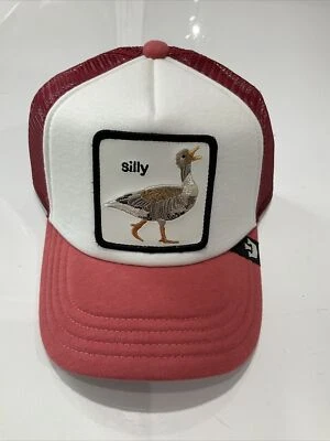 YOUTH SIZE Goorin Bros Silly Goose Red/White Trucker Hat - New With Tag - Image 1 of 4