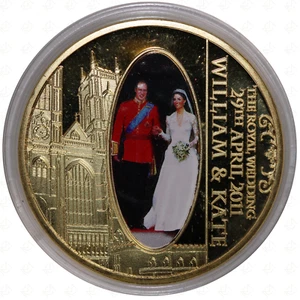 ND (2011) Great Britain Wedding of Prince William and Kate Capusled Medal - Picture 1 of 2