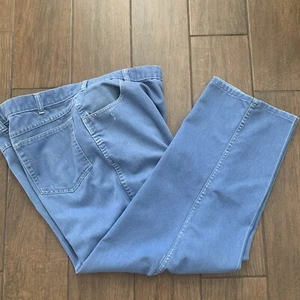 Vintage 90s Towncraft Denim Jeans sz 42x30 Light Denim - Picture 1 of 9