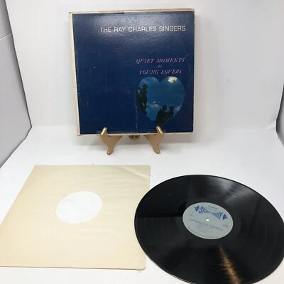 Rare Vintage Ray Charles Singers Vinyl - Quiet Moments for Young Lovers, VG 1964 - Image 1 of 4