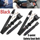 2Set Retractable 3 Point Safety Seat Belt Straps Car Vehicle Adjustable Belt Kit Only $45.00 on eBay