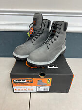 Timberland PRO 6" Direct Attach Mens Soft Toe WP Insulated Work Boot Gray Sz 12