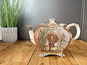 c1890 ÄSTHETISCHE BEWEGUNG BURGESS & LEIGH BURLEIGH WARE ORIENTALISCHER JAPANISMUS TEEKANNE - Bild 1 von 18